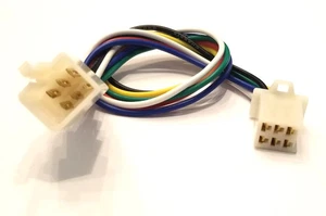 32-2060, 6 Pin 18AWG Male to Female 0.110" Flat Pin Wire Harness 12" Length - Picture 1 of 1