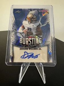 Demond Williams Jr. - 2025 Leaf Vivid Football Auto 6/6! Washington Huskies - Picture 1 of 3