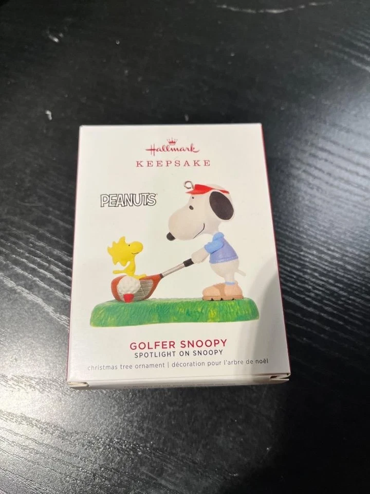 Hallmark Keepsake Ornament 2019 Spotlight on Snoopy Golfer Snoopy Peanuts Gang