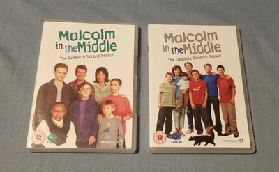 (Region 2) Rare Malcolm In The Middle Season 2 & 7 DVD Lot *Each Missing 1 Disc - Image 1 of 4
