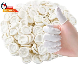 Approx. 420 Pcs Latex Finger Cots, Disposable Medium Finger Gloves, Fingertip Pr - Picture 1 of 6