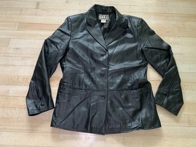 Chaqueta de cuero Clio para mujer talla mediana Foto 1 de 4