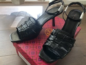 New Tory Burch Ruched Heel 85mm Size 11 Sandals - Picture 1 of 8