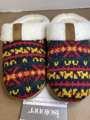 Zapatillas sin cordones Isotoner para mujer - talla Lg 8,5-9 tacón Boost espuma viscoelástica Foto 1 de 4