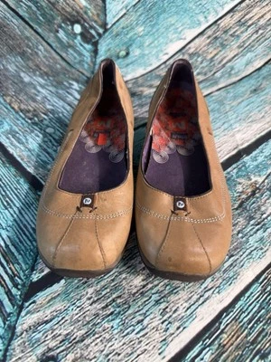 Merrell Performance Ortholite Women Taupe Leather QForm Comfort Ballet Flats 7.5 - Image 1 of 4