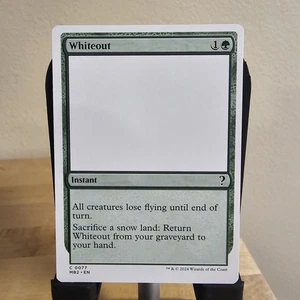 Whiteout (Bordo Bianco) Mystery Booster 2 Regolare Nuovo con etichette MTG - Foto 1 di 2