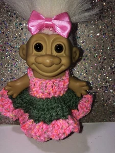 Troll crochet clothes Parfait/Ruffles-fits 5-6"troll-buy2+ Free Ship - Picture 1 of 1