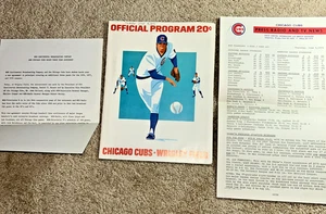 June 5 1975 CHICAGO CUBS Scorecard / PRESS & MEDIA Info vs. SAN FRANCISCO GIANTS - Picture 1 of 10