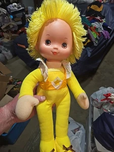 Vtg 1983 Rainbow Brite Doll Hallmark Canary Yellow With Star Outfit 18" Toy Doll - Picture 1 of 21