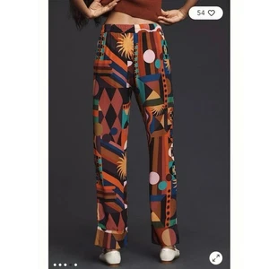 Farm Rio Hose Medium Tropical Mehrfarbig Pyjama Weites Bein Tribal Maximalist - Bild 1 von 15