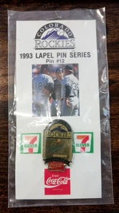 Colorado Rockies 1993 Anstecknadel Serie #12 Rockies Vs Dodgers - Coca Cola & 7/11 - Bild 1 von 2