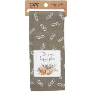 NEU "THIS IS OUR HAPPY PLACE" Natur Style Hand-/Küchentuch - Bild 1 von 4