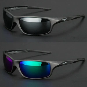 NEW Polarized Men Sport Sunglasses Driving Pilot Fishing Eyewear Wrap Glasses US - Picture 1 of 23