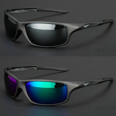 NEW Polarized Men Sport Sunglasses Driving Pilot Fishing Eyewear Wrap Glasses US - Image 1 of 4