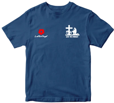 Remembrance Day Lest We Forget T-shirt Poppy Flower British Armed Forces War - Image 1 of 4