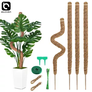 4Pc Bendable Moss Poles Plant Support Stakes for Monstera Climbing Plants Indoor - Picture 1 of 7