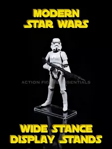 Star Wars Display Stands for Modern Figures Wide Kenner Hasbro POTF x10 - Picture 1 of 9