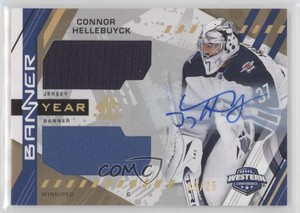 2021-22 Upper Deck SP Game Used /25 Connor Hellebuyck #BYA-CH Auto
