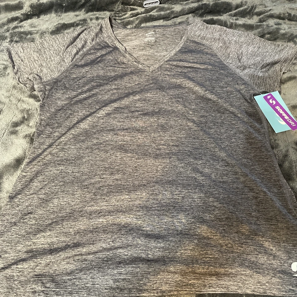 Soffe Women's Juniors Performance Tee Grey Heather Medium (1505V)