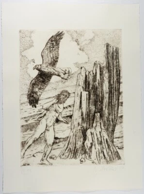 Ernst Marow: Radierung »Odyssee« handsigniert-e.a. Ex.- von 2007 - Bild 1 von 2