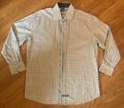 English Laundry By Christopher Wicks Button-Up L Blue & White Plaid Shirt