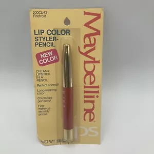 Vintage Maybelline Lip Color Pencil Firefrost Red Lipstick 1979 - Picture 1 of 2
