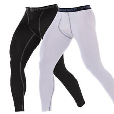 2 Pack Mens Leggings Sports Quick Dry Compression Base Layer Running Tight Pants