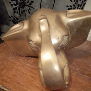 Brass Elephant Heads, Bar Rail ,Holders, Brackets ,tube brass rails fixings , - Picture 1 of 17