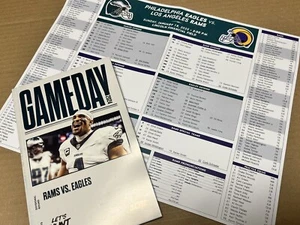 1.19.25 PHILADELPHIA EAGLES Vs Los Angeles Rams Gameday + Media Card Jalen Hurts - Picture 1 of 15