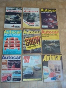 Collection of nine Autocar magazines 1960s & 1970s (in fair to good condition) - Picture 1 of 1