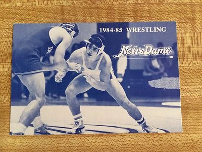 Calendario de lucha libre universitaria Norte Dame 1983-84 Foto 1 de 2