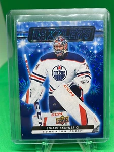 2023-24 Upper Deck Series 2 Blue Dazzlers Stuart Skinner #DZ-63 Edmonton Oilers - Picture 1 of 2