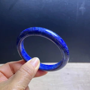 Innendurchmesser 57,5 mm Natürlicher Lapislazuli Edelstein Kristall Armreif Armband AAA - Bild 1 von 6