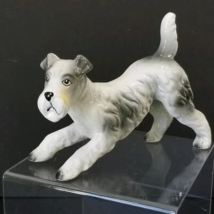 Vintage Nippon Yoko Boeki Schnauzer Hund Hund Figur Porzellan Made In Japan - Bild 1 von 12