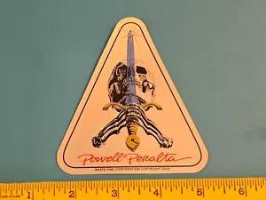 REEDICIÓN POWELL PERALTA HUESOS CALAVERA Y ESPADA DESGARRADOR NOS SKATE TABLA PEGATINA - Imagen 1 de 1
