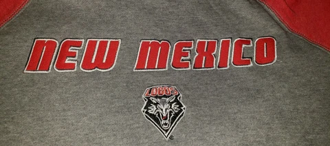 NEW MEXICO LOBOS sweatshirt XL hooded MENS LARGE -RED- NWT champion XL        B6 Cover