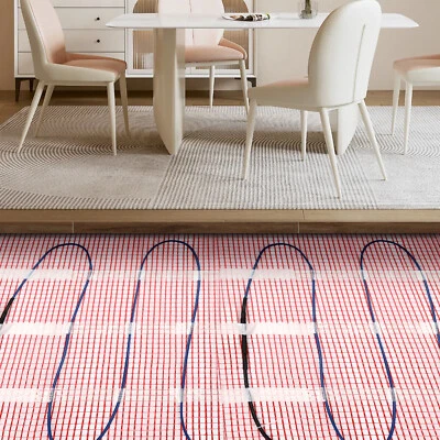 120V Smart Heat Mat Kit Floor Heating System Heating Floor Mat 4*0.5m - Image 1 of 4