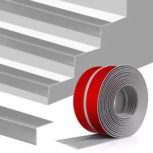 4 Inch x 10Ft Self Adhesive Stair Edge Trim Stair Nosing Rubber Edge Protector - Picture 1 of 6