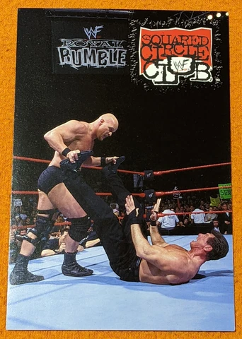 New Vintage Mini WWF Squared Circle Club Stone Cold Steve Austin Postcard Cover