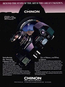 Vintage 1980’s Chinon Co-7m Camera Photography Print Ad - Bild 1 von 1