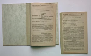 Antique HOUSE OF REPRESENTATIVES: 1882-92 Arizona Admission-Lawlessness Reports - Picture 1 of 12