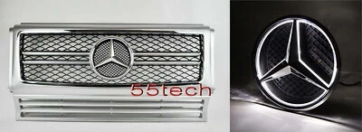 Mercedes G Class W463 Grille Grill G500 G55 Illuminated LED Star LIGHT UP EMBLEM Foto 1 de 3