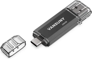 Vansuny 256GB USB C Flash Drive 2 in 1 OTG USB 3.0 + USB C Speicherstick - Bild 1 von 12