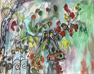 A Couple of Love Birds by Anna Ray - Picture 1 of 3