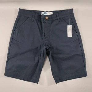 Old Navy Size 10 Plus Boys Navy Blue Shorts Bermudas Adjustable Waist New - Picture 1 of 6