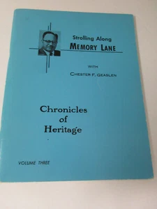 Strolling Along Memory Lane Chester Geaslen Chronicles of Heritage #3 KY History - Picture 1 of 5
