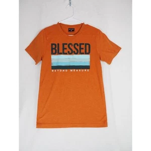 Camiseta Love In Faith para mujer talla pequeña color naranja “Blessed Beyond Measure” usada en excelente estado - Imagen 1 de 8