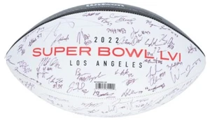 LA Rams Super Bowl 56 Team Autographed Football - Picture 1 of 4