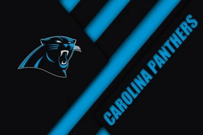 Carolina Panthers NFL Team Football Home Decor Art Print Poster LARGE 36"x24" - Image 1 of 4