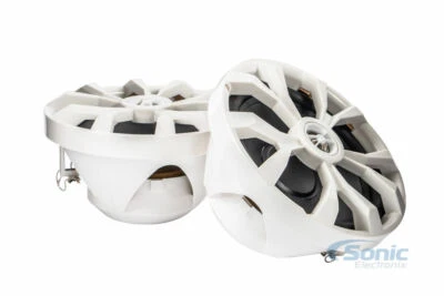 Belva BBMS8W 8” 2-Way 500 Watt White Marine Coaxial Speakers Boat ATV Motorcycle